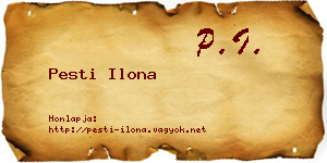 Pesti Ilona névjegykártya